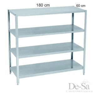PASLANMAZ ÇELİK İSTİF RAFI 180X60