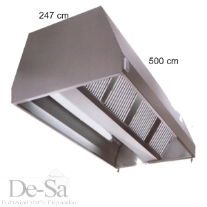 PASLANMAZ ÇELİK FİTRELİ DAVLUMBAZ 500X247